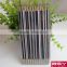 12pcs HB striped pencils with eraser in pvc boxs