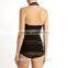 New Fancy Design Sexy Ladies Black Sheer stretch-mesh One Piece Swimsuit