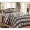 domitory cotton stripes&grid 3 pcs Single duvet cover set