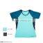 V Neck 2 Tone Color Short Sleeve Sportswear