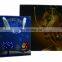 2017 led light up slogan customized paper bag with cmyk printing
