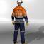 hi vis long sleeve safety work suit with reflective tape for mining
