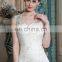 ED New Beaded Straps Deep V Back Mermaid Lace Fabric Wedding Dress
