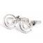sliver symbol cufflinks simple style for mens