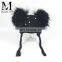 Wholesale Double Raccoon Fur Poms Cap Kids Hat With Fur Pom Pom