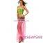 Dropshipping Sexy Green Pink 6pcs Slave Princess Cosplay Costume