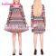 Fashion Christmas Snowflake Reindeer Pattern Long Sleeve Christmas Dresses For Women