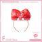 carnival party red bow headband