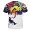 Sky smoke speed digital printing t shirt Europe tide brand men's sports short sleeve t shirt wholesale men t shirt