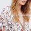 Ladies Printed Jumpsuit Long Flare Pants Jumpsuit Bandaged Playsuit