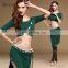 T-5134 Hot sexy lady bellydance costumes top and skirt set