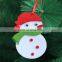 Dropshipping 10 PCS Christmas Red Nonwoven Small Pendant Christmas Tree Hanging Decorations