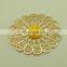 Hollow Cutout photo etch custom gold lapel pin book mark