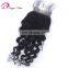 Qingdao hair factory Hot selling top brazilian hair free parting lace closure