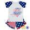 USA Star 4th of July Outfit Children Patriotic Clothing 2019 Summer Boys Boutique Clothing
