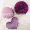 Custom Cute Purple Heart Shaped Pillow Toy Throw Pillows Gift for Living Room