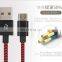 Golden SKY Colorful 2A Fast Charging Line Nylon 1m Mobile Phone Data Cable USB for Android Type-C Data Line