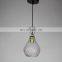 Best price vintage hanging wine bottle shape clear Glass chandelier pendant lamps