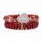 FULL-0346 New item wholesale beaded natural druzy stone bracelet