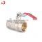 JD-4080 High quality flanged water steel handle brass ball valve