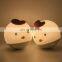 Premium 7 Colors chicken LED USB Silicone Soft Cartoon Nursery Lamp Breathing for kids baby