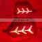 2PCS For Honda Civic Hatchback TYPE R Prototype 2016 - 2020 LED Reflector Lamp Rear Fog Lamp Bumper Light Brake Light