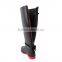 Cool woman fluorescence low heel boots side buckle high rain boots with back zipper