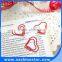Beautiful Heart shape PET coated paper clip