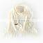 190*70cm New men and women warm tassel red solid color 250g scarf fashion wild cashmere air conditioning shawl
