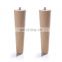 Sofa Leg Modern New Colorful Tapered Round Stool Chair Support Solid Furniture Feet Side Bed Cabinet Wooden Sofa Legs For Sofa