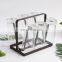 Japanese Iron Six Cup Holder Water Cup Rack, Creative Metal Glass Cup Holder, Kitchen Cup Holder B801191