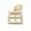 18MM Gold Metal Shoe Buckle
