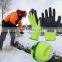 Cold Weather Outdoor Good Grip Sandy Nitrile Palm Coated Double Lining Thermal Winter Gloves Freezer Work Gloves