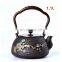 Turkish Moroccan Wholesale Magnetic Filter Steel Warmer Enamel Cast Iron Teapot