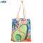 Heat transfer printing logo plain white fabric cloth cotton shopping beach  tote  bag canvas