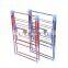 New design commercial polygonal color clothes hanger customized floor clothes rack