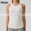 Racerback tank top women running workout gym tank tops women soft ribbed scroop neck women's tank tops