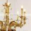 Hotel Decoration Living Room Luxury Pendant Light Modern French Brass Gold Chandelier