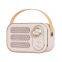 New Retro Wireless Speaker Portable Mini Speaker with FM Radio