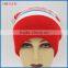 100% Acrylic Red Beanie Hat With Top Ball