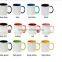 White colorful sublimation mug ,logo printing coffee mug,promotional mugs