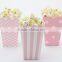 Popcorn Treat Boxes Chevron Striped Polka Dot Spots Birthday Party Favor Loot Paper Bags