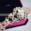 Luxurious Czech Rhinestone Crystal Bracelet 18K Gold Plated Bridal Bracelets