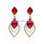 2016 New Arrival Crystal Drop Earrings For Women Brinco Wedding Earring Vintage Boucles Oreille Ruby-jewelry