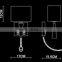 modern new design creative and iron wall lamp