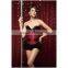 Women Sexy Burlesque Dance Corset Bustier Mini Layer Skirt For Clubwear