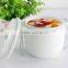 China suppliers wholesale soup tureen, white ceramic stew pot with lid