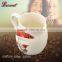 porcelain plain white jar for water milk sugar holder