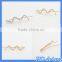 2016 New Korean diamond inlay wavy hair ornaments hairpins metel hair clip MHo-50