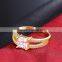 Shiny new designs tungsten ring with gold dragon and black cz stone inlay